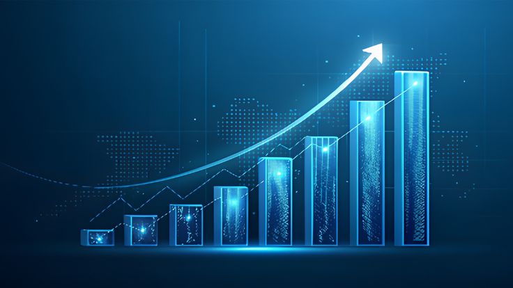 3d blue background design